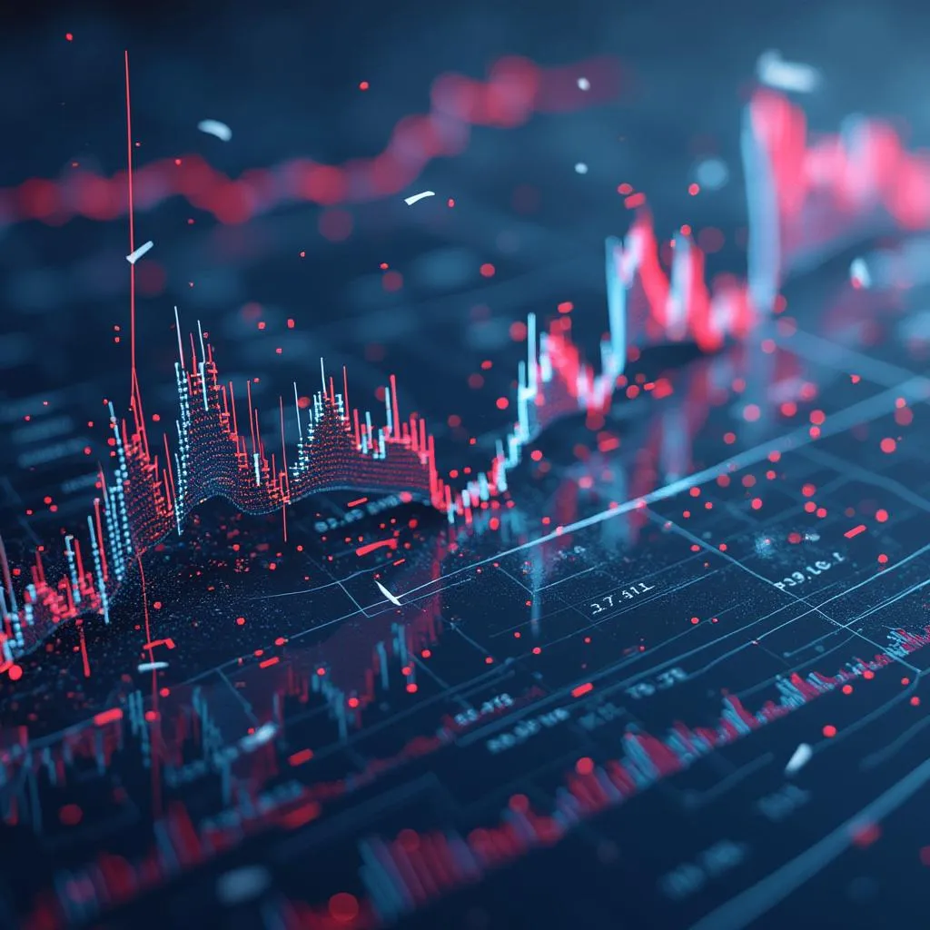 Modèle prédictif d'IA analysant les tendances du marché français