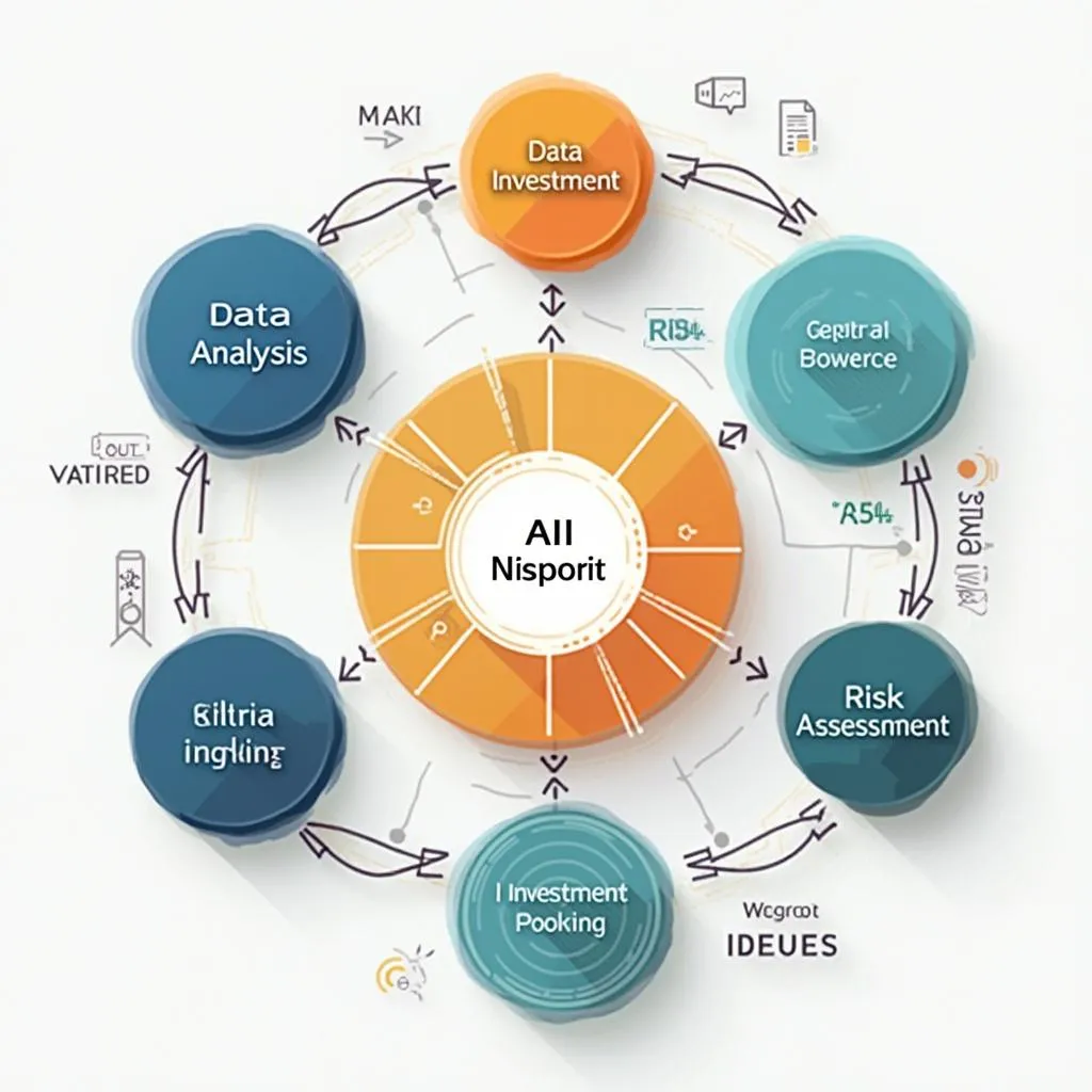 Diagramme du processus d'investissement assisté par IA